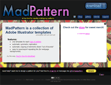 Tablet Screenshot of madpattern.com